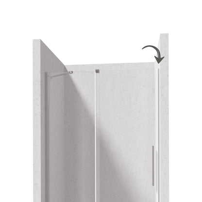 Deante PRIZMA Erweiterungsprofil für Nischen-Duschtür 195 cm Chrom
