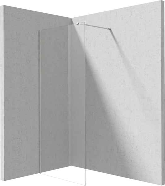 Deante PRIZMA Walk-In Duschwand Trennwand 90 x 195 cm Chrom