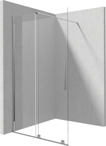 Deante PRIZMA Walk-In Duschwand Schiebewand 120 x 195 cm Chrom