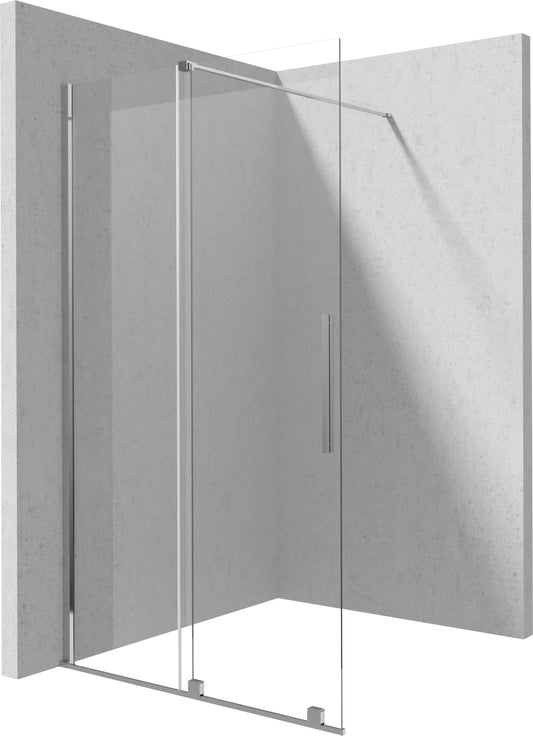 Deante PRIZMA Walk-In Duschwand Schiebewand 100 x 195 cm Chrom