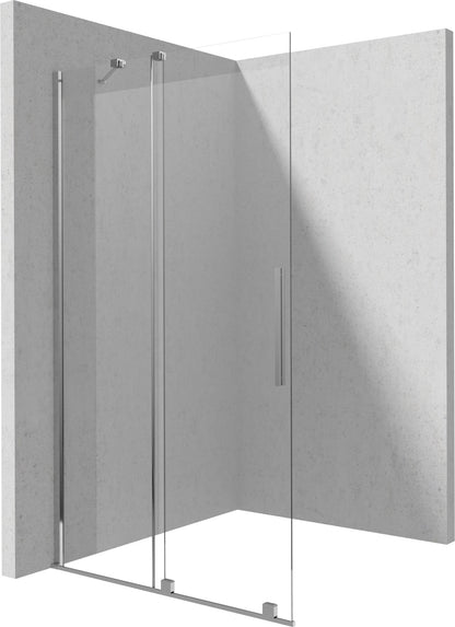 Deante PRIZMA Walk-In Duschwand Schiebewand 100 x 195 cm Chrom