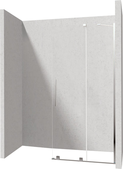 Deante PRIZMA Walk-In Duschwand Schiebewand 100 x 195 cm Chrom