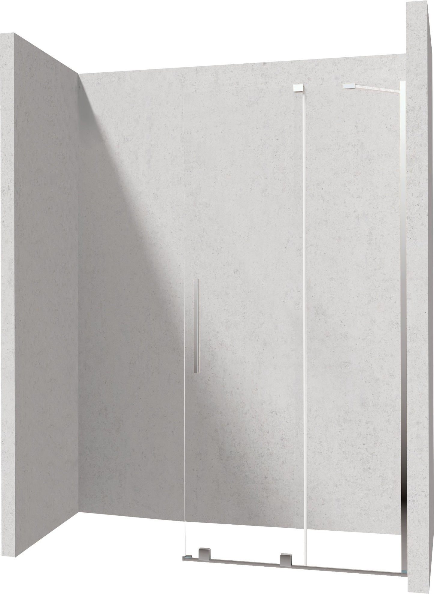 Deante PRIZMA Walk-In Duschwand Schiebewand 120 x 195 cm Chrom