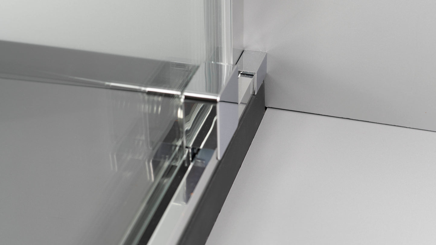 Deante PRIZMA Walk-In Duschwand Schiebewand 140 x 195 cm Chrom