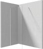 Deante PRIZMA Walk-In Duschwand Trennwand 120 x 195 cm Weiß