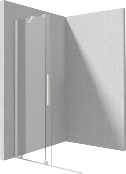 Deante PRIZMA Walk-In Duschwand Schiebewand 140 x 195 cm Weiß