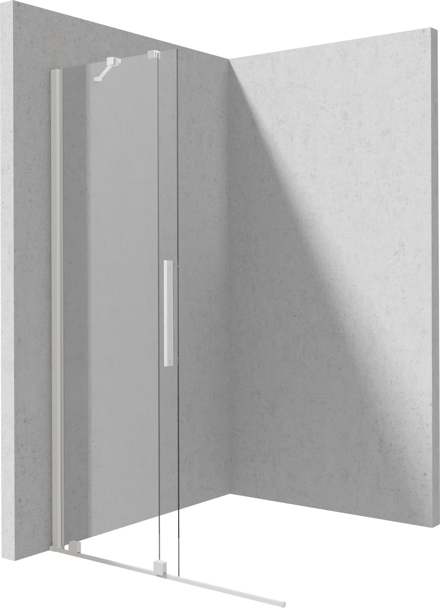 Deante PRIZMA Walk-In Duschwand Schiebewand 120 x 195 cm Weiß