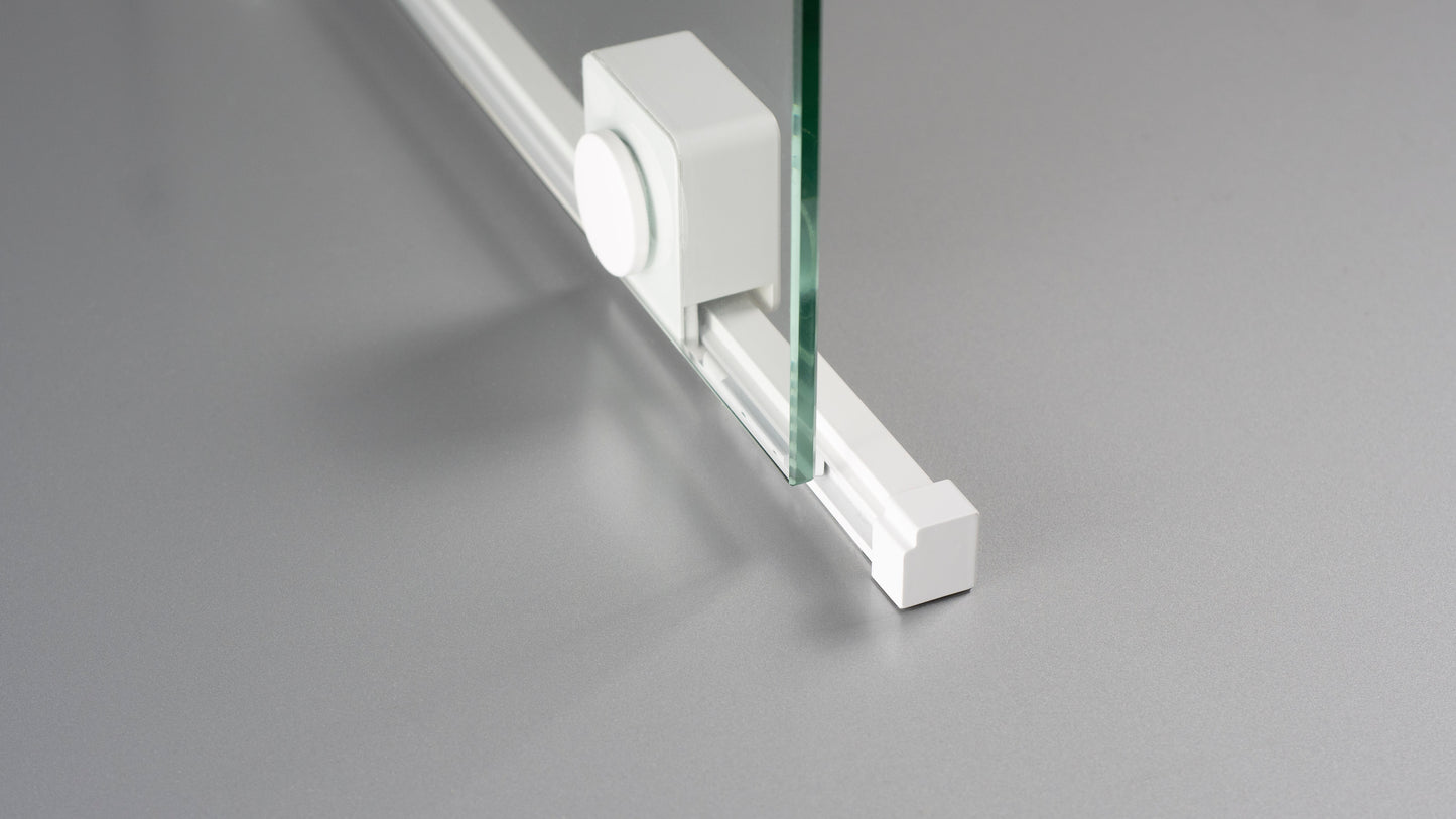 Deante PRIZMA Walk-In Duschwand Schiebewand 140 x 195 cm Weiß