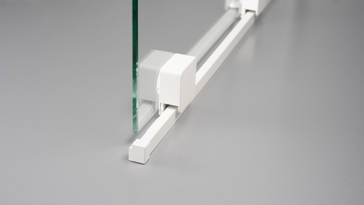 Deante PRIZMA Walk-In Duschwand Schiebewand 140 x 195 cm Weiß