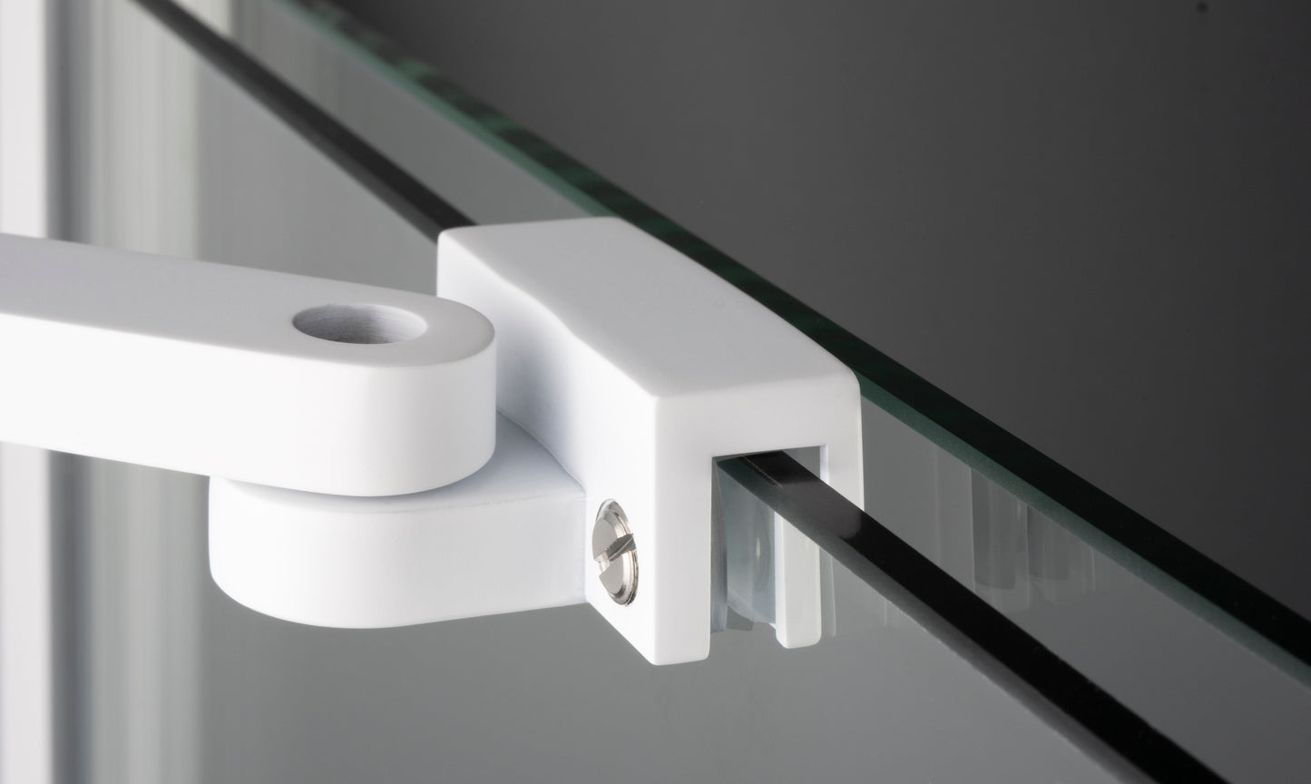 Deante PRIZMA Walk-In Duschwand Schiebewand 90 x 195 cm Weiß