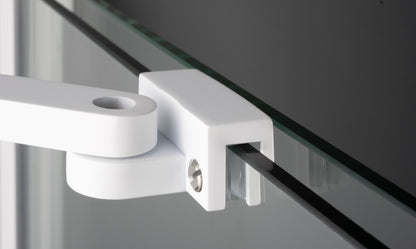 Deante PRIZMA Walk-In Duschwand Schiebewand 90 x 195 cm Weiß