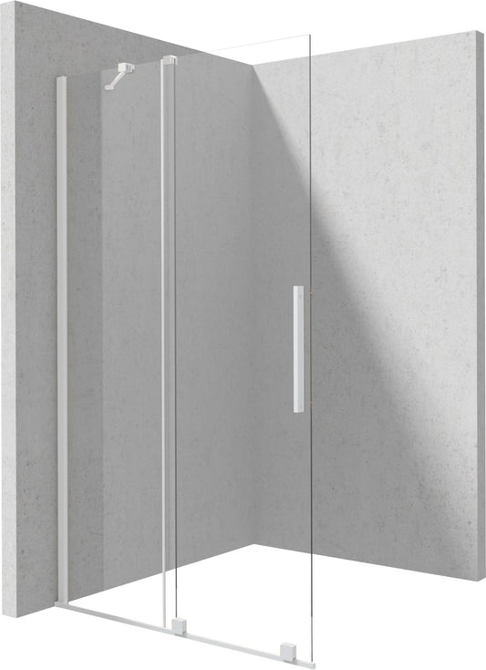 Deante PRIZMA Walk-In Duschwand Schiebewand 100 x 195 cm Weiß