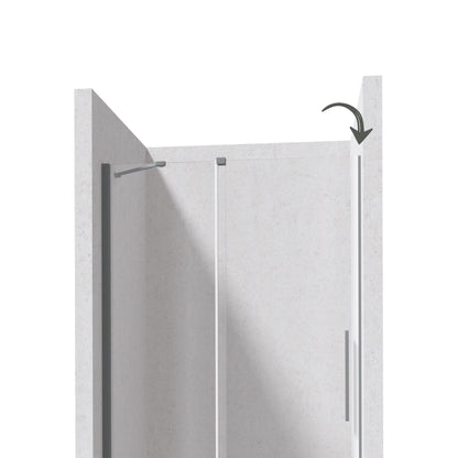 Deante PRIZMA Erweiterungsprofil für Nischen-Duschtür 195 cm Titanium