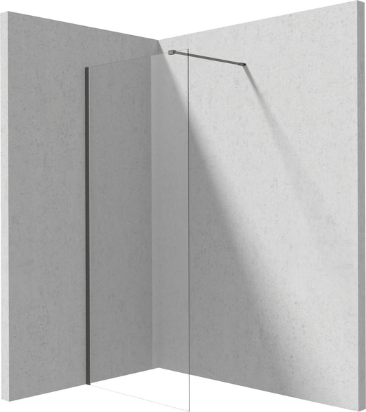 Deante PRIZMA Walk-In Duschwand Trennwand 80 x 195 cm Titanium