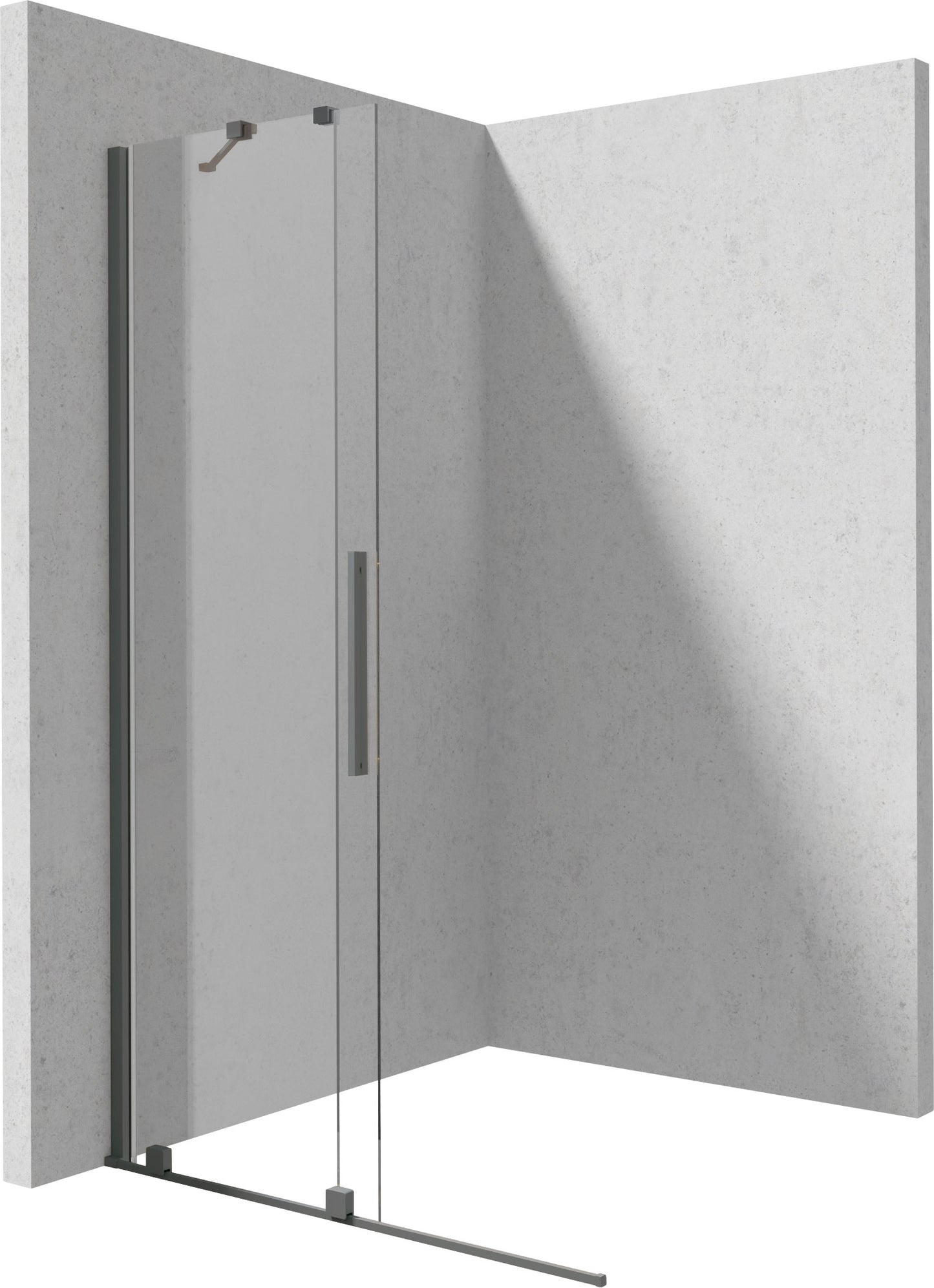 Deante PRIZMA Walk-In Duschwand Schiebewand 120 x 195 cm Titanium