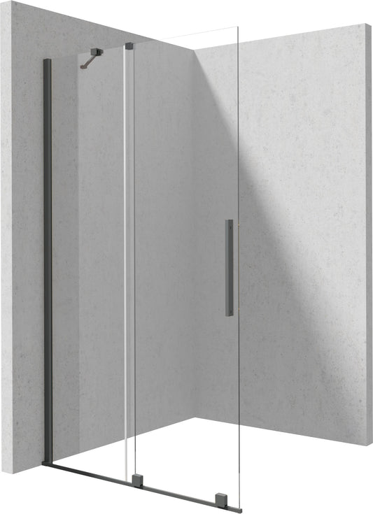 Deante PRIZMA Walk-In Duschwand Schiebewand 80 x 195 cm Titanium