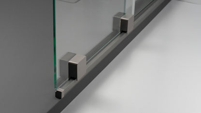 Deante PRIZMA Walk-In Duschwand Schiebewand 140 x 195 cm Titanium