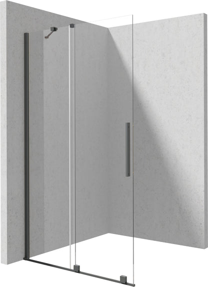 Deante PRIZMA Walk-In Duschwand Schiebewand 90 x 195 cm Titanium