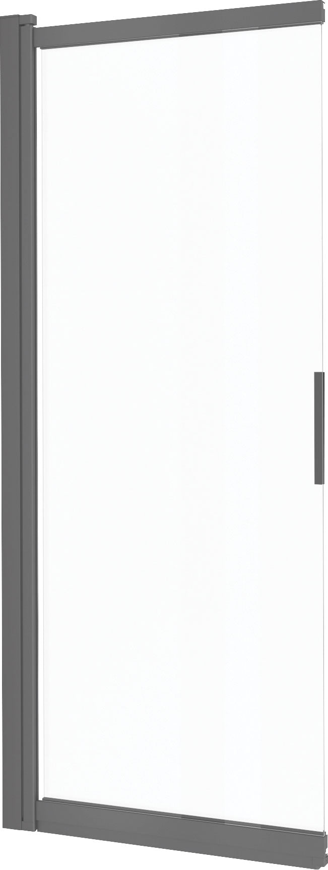 Deante PRIZMA Badewannenabtrennung 100 x 140 cm Titanium