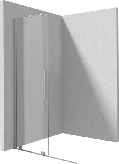 Deante PRIZMA Walk-In Duschwand Schiebewand 100 x 195 cm Stahl gebürstet