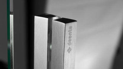 Deante PRIZMA Walk-In Duschwand Schiebewand 90 x 195 cm Stahl gebürstet