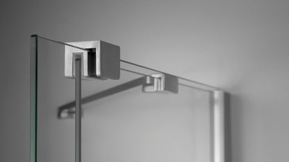 Deante PRIZMA Walk-In Duschwand Schiebewand 100 x 195 cm Stahl gebürstet