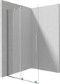 Deante PRIZMA Walk-In Duschwand Schiebewand 100 x 195 cm Stahl gebürstet
