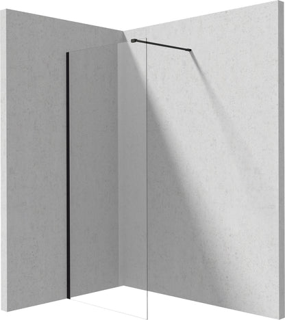 Deante PRIZMA Walk-In Duschwand Trennwand 80 x 195 cm Schwarz