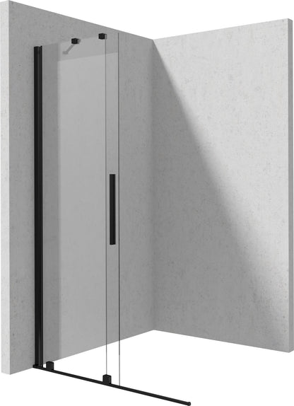 Deante PRIZMA Walk-In Duschwand Schiebewand 140 x 195 cm Schwarz