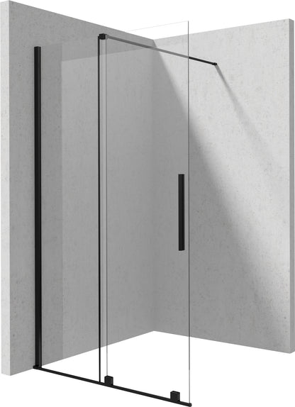 Deante PRIZMA Walk-In Duschwand Schiebewand 90 x 195 cm Schwarz