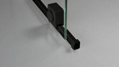 Deante PRIZMA Walk-In Duschwand Schiebewand 140 x 195 cm Schwarz