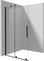 Deante PRIZMA Walk-In Duschwand Schiebewand 140 x 195 cm Schwarz