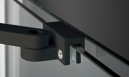 Deante PRIZMA Walk-In Duschwand Schiebewand 90 x 195 cm Schwarz