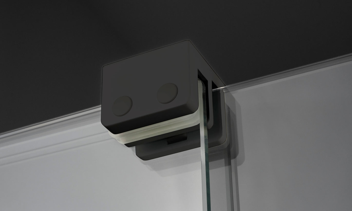 Deante PRIZMA Walk-In Duschwand Schiebewand 90 x 195 cm Schwarz