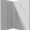 Deante PRIZMA Walk-In Duschwand Trennwand 90 x 195 cm Gold gebürstet