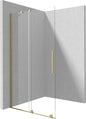 Deante PRIZMA Walk-In Duschwand Schiebewand 140 x 195 cm Gold gebürstet