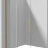Deante PRIZMA Walk-In Duschwand Schiebewand 100 x 195 cm Gold gebürstet
