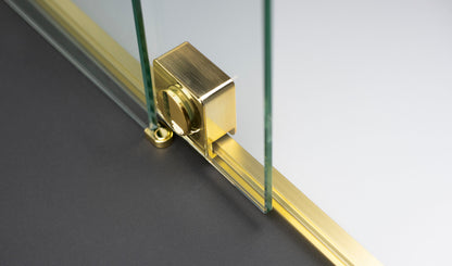 Deante PRIZMA Walk-In Duschwand Schiebewand 90 x 195 cm Gold gebürstet
