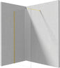 Deante PRIZMA Walk-In Duschwand Trennwand 80 x 195 cm Gold
