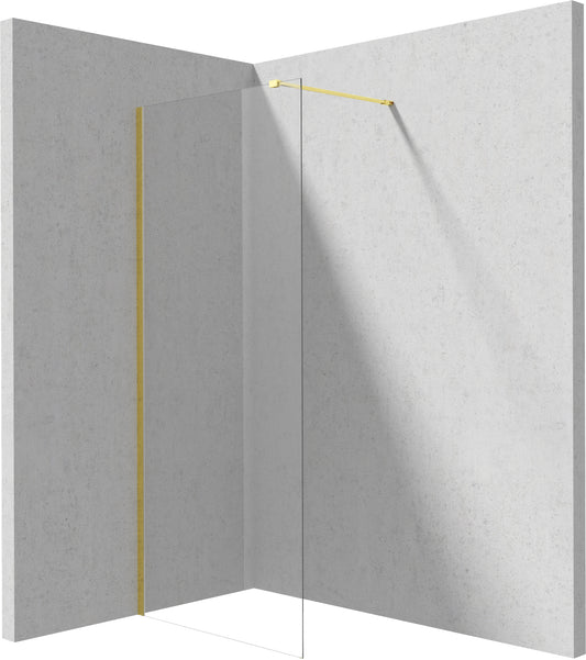 Deante PRIZMA Walk-In Duschwand Trennwand 100 x 195 cm Gold