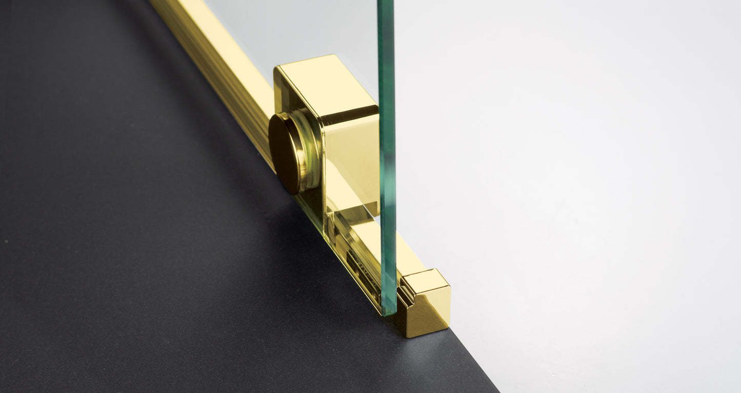 Deante PRIZMA Walk-In Duschwand Schiebewand 90 x 195 cm Gold