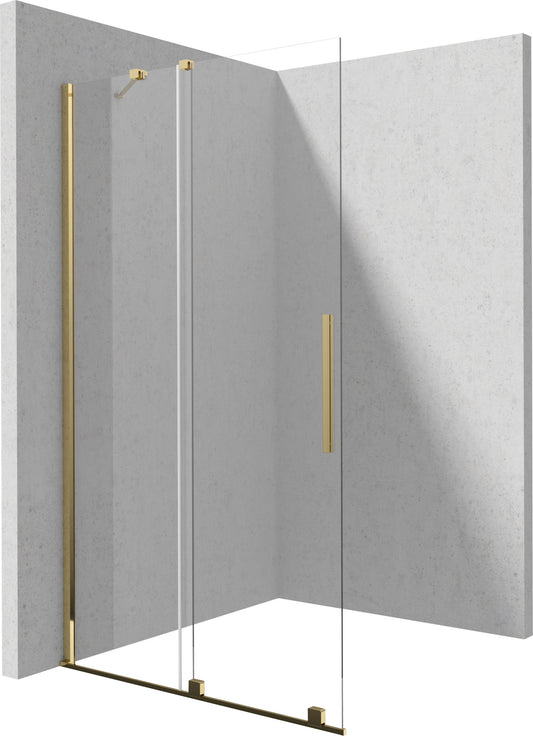 Deante PRIZMA Walk-In Duschwand Schiebewand 90 x 195 cm Gold