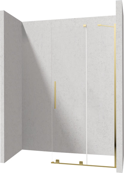 Deante PRIZMA Walk-In Duschwand Schiebewand 100 x 195 cm Gold