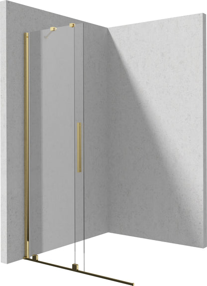 Deante PRIZMA Walk-In Duschwand Schiebewand 100 x 195 cm Gold