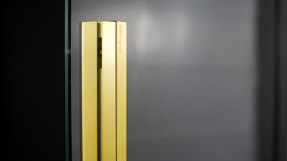 Deante PRIZMA Walk-In Duschwand Schiebewand 100 x 195 cm Gold