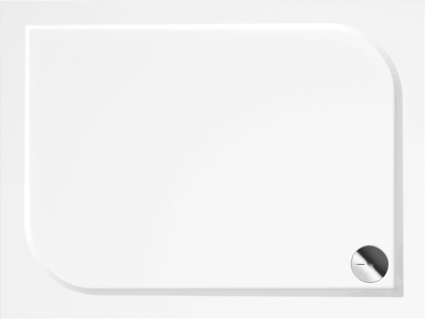 Deante CUBIC Acryl-Duschwanne rechteckig 100 x 80 cm Weiß