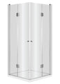 Deante KERRIA Eckdusche mit 2 Drehtüren 80 x 80 x 200 cm Chrom
