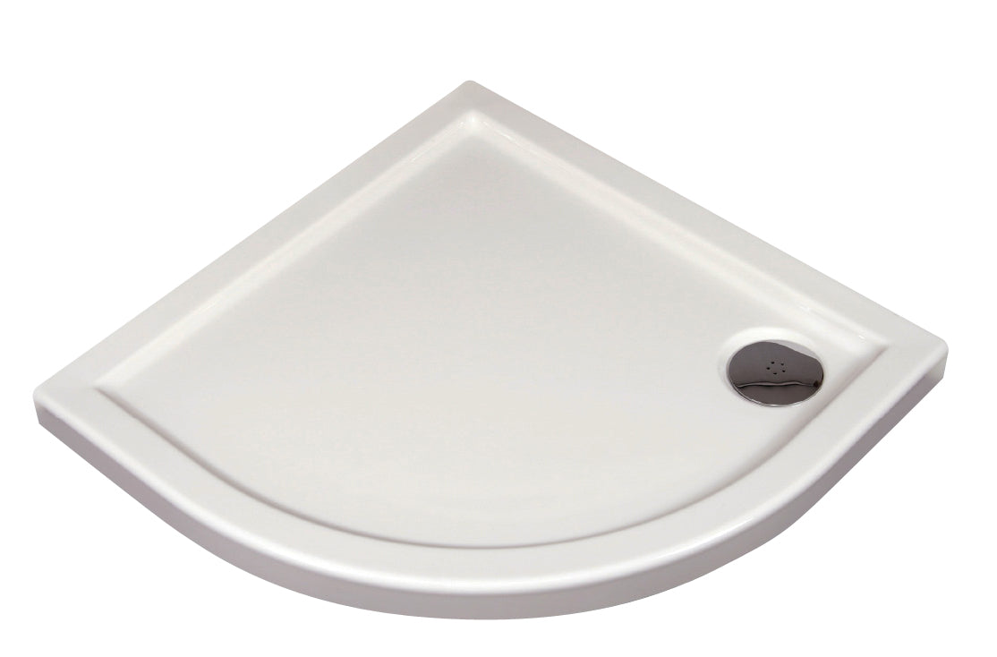 Deante MINIMAL Acryl-Duschtasse halbrund 100 x 100 cm Weiß