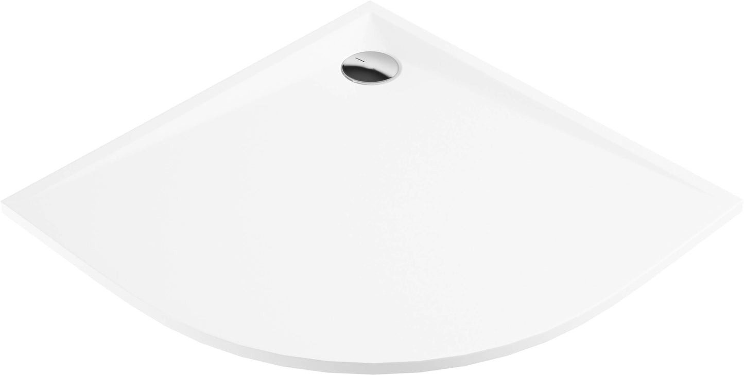 Deante KERRIA PLUS Acryl-Duschtasse halbrund 90 cm Weiß