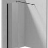 Deante KERRIA PLUS Trennwand für Duschtür 50 x 200 cm Schwarz